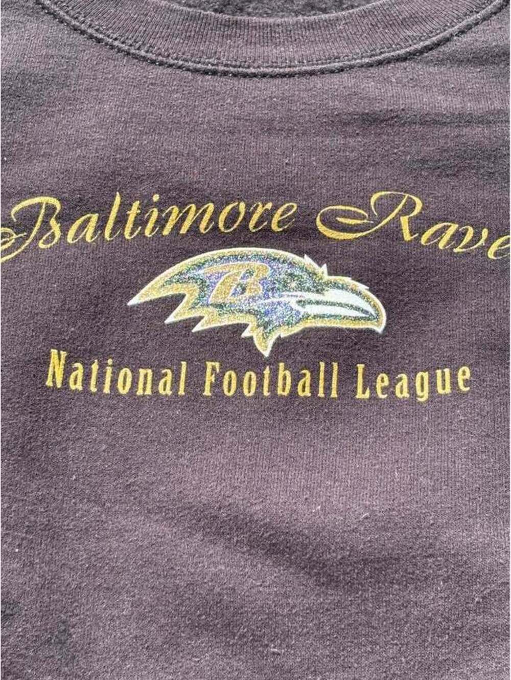 NFL For Her Baltimore Ravens Black Crewneck Sweatshirt Size M